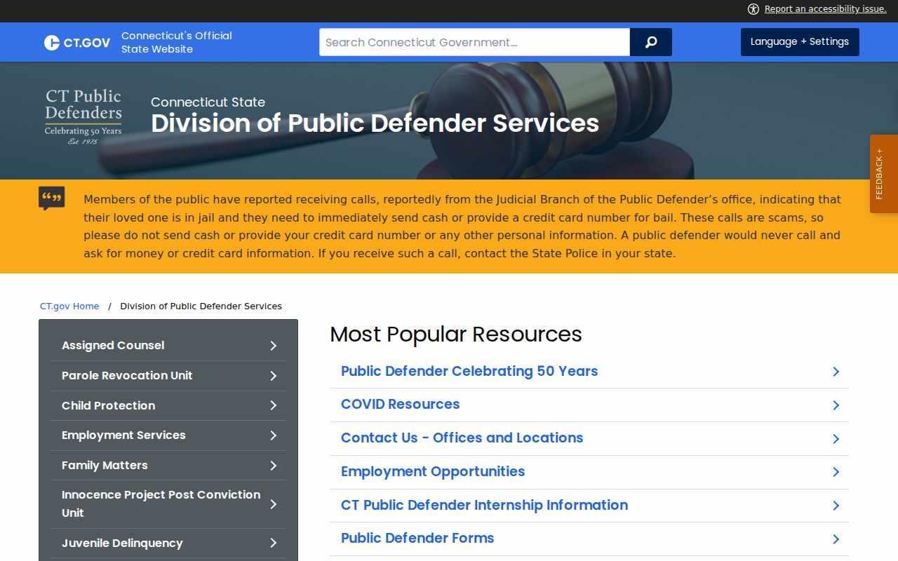 West Hartford criminal court records public defender services source