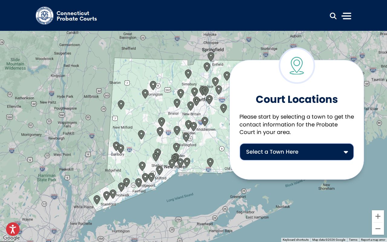 West Hartford probate records Connecticut probate court locator